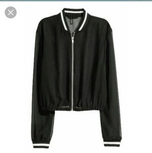 H&M Chiffon Varsity Jacket